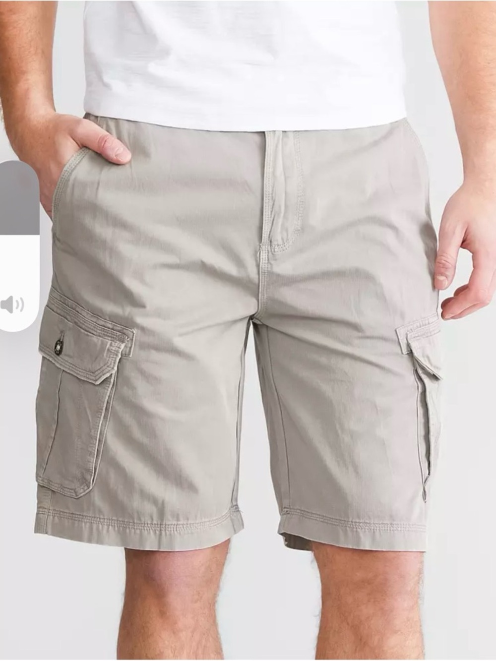 BKE Men's Cargo Shorts in Light Beige
